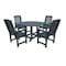 Highwood Usa Lehigh 5pc Round Outdoor Patio Furniture Dining Set AD-DNL48-FBE - alternate 1